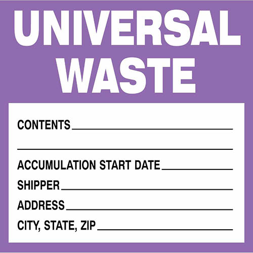 Universal Waste Label