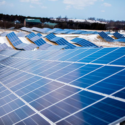 Solar panels.